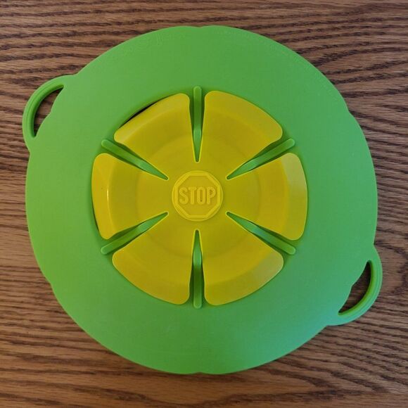 Kochblume TWO Silicone Bowl Pot Lid Covers Spill Stopper Cooking Tool Flower - Picture 3 of 16